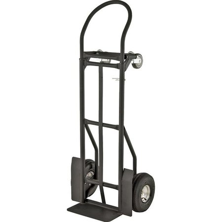 PROSOURCE Hand Truck, 800 lb Weight Capacity, 14 in W x 734 in D Toe Plate, Black YY-600-2